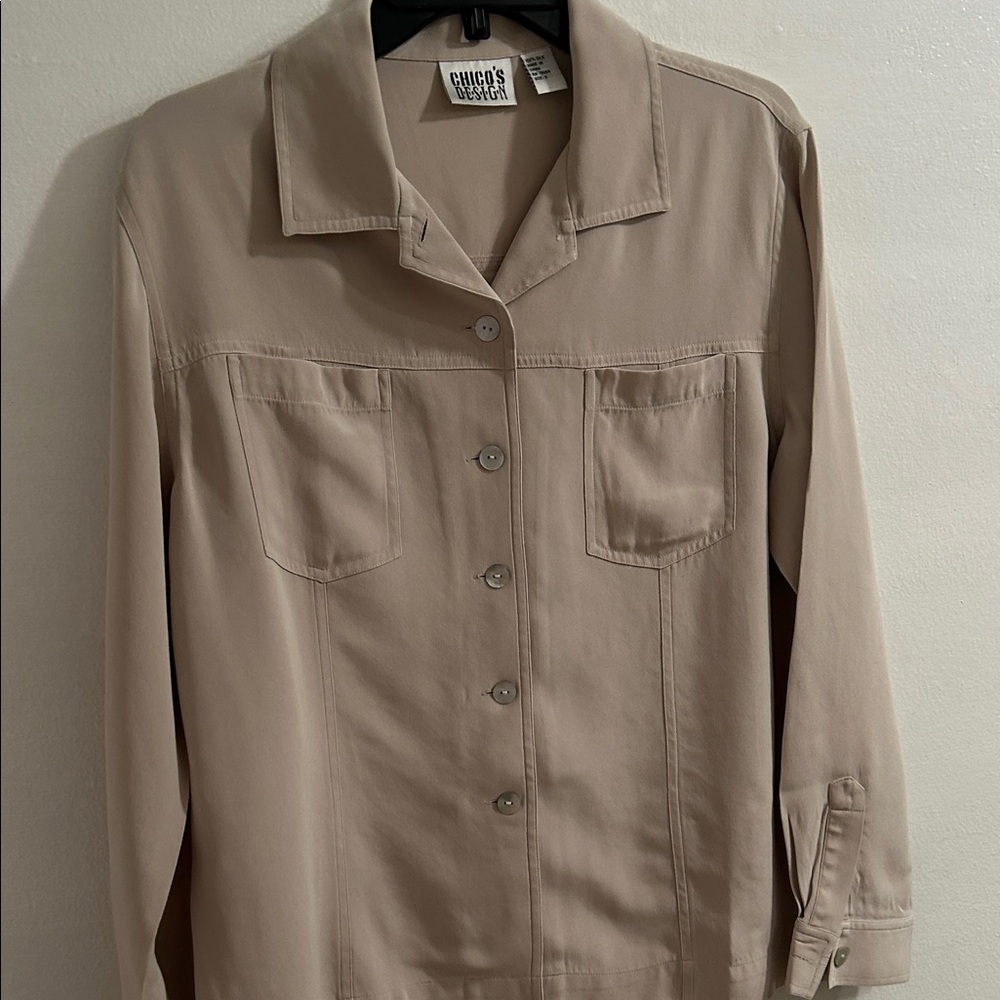 Chico's Cream Silk Blouse